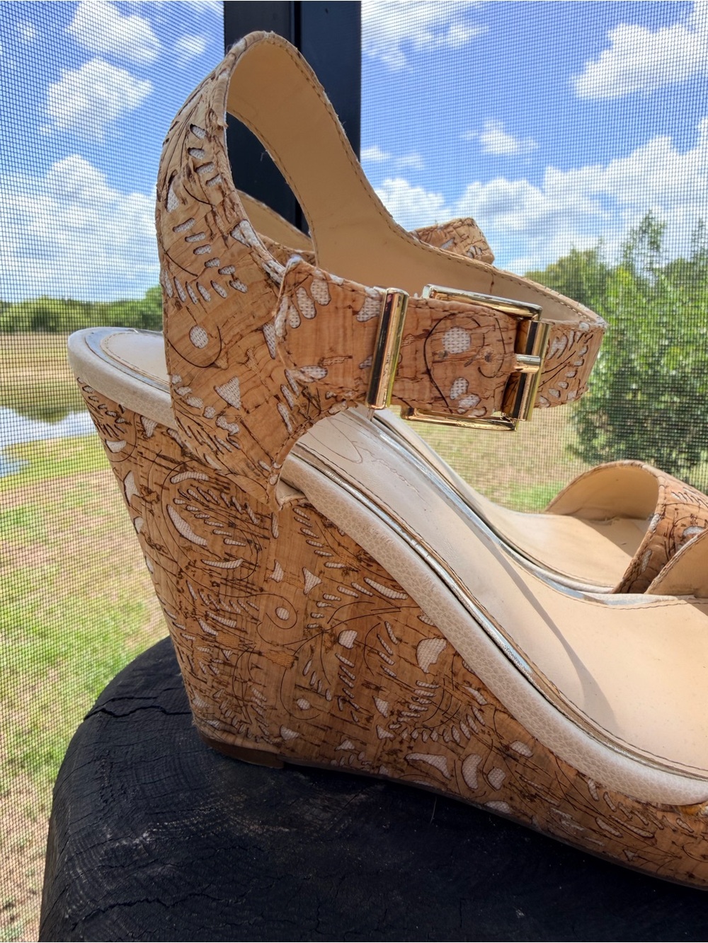 Jessica’ Simpson women’s wedge sandals Size 10M - Picture 4 of 12